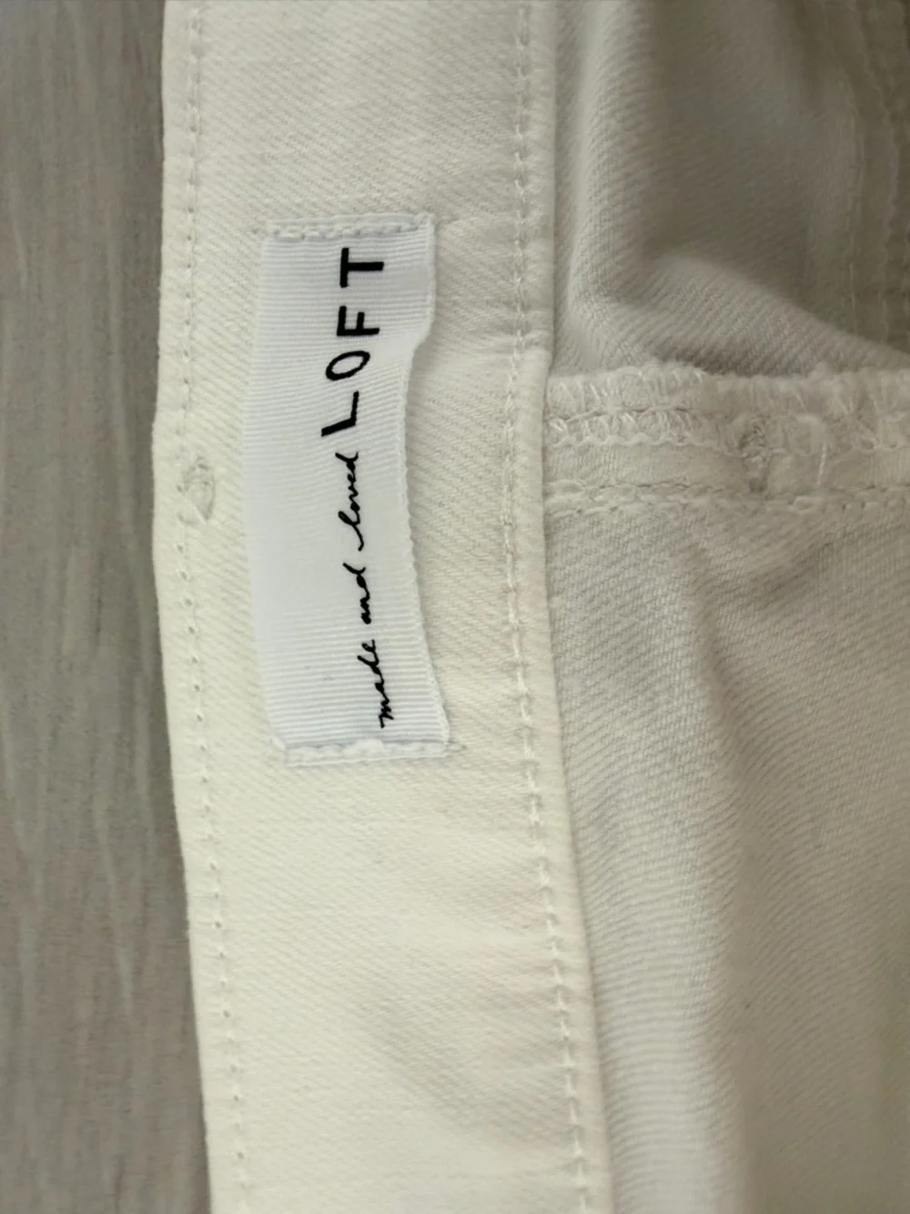 LOFT Skinny Crop Jeans White High-Rise Frayed Hem Sz 29/8 Coastal Classic Summer
